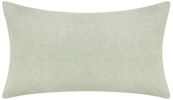 Savi Lumbar King Pillow Sham, Sage Linen, Cotton, Cashmere, 20x36 - Benzara