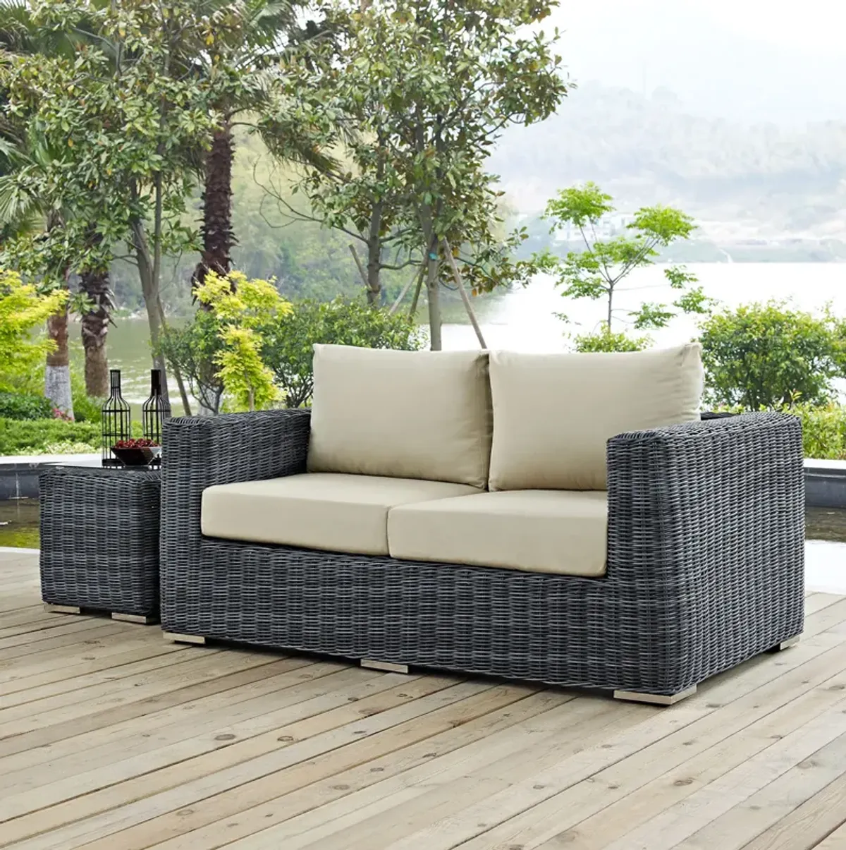 Modway - Summon Outdoor Patio Sunbrella® Loveseat