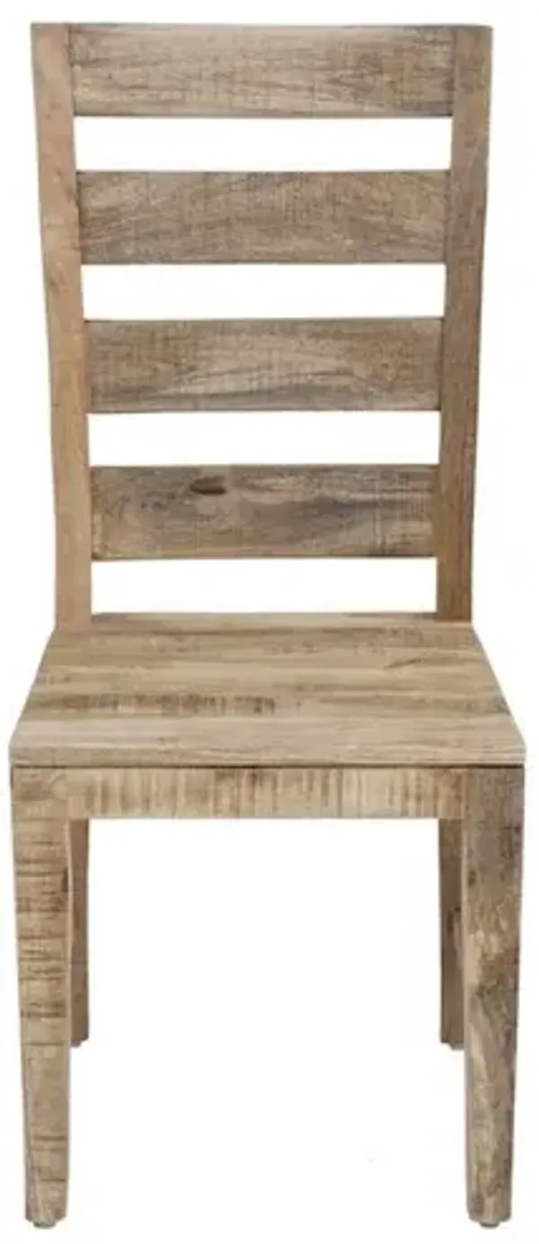 Porter Designs Berkshire Solid Wood Dining Chair, Brown (Set of 2)