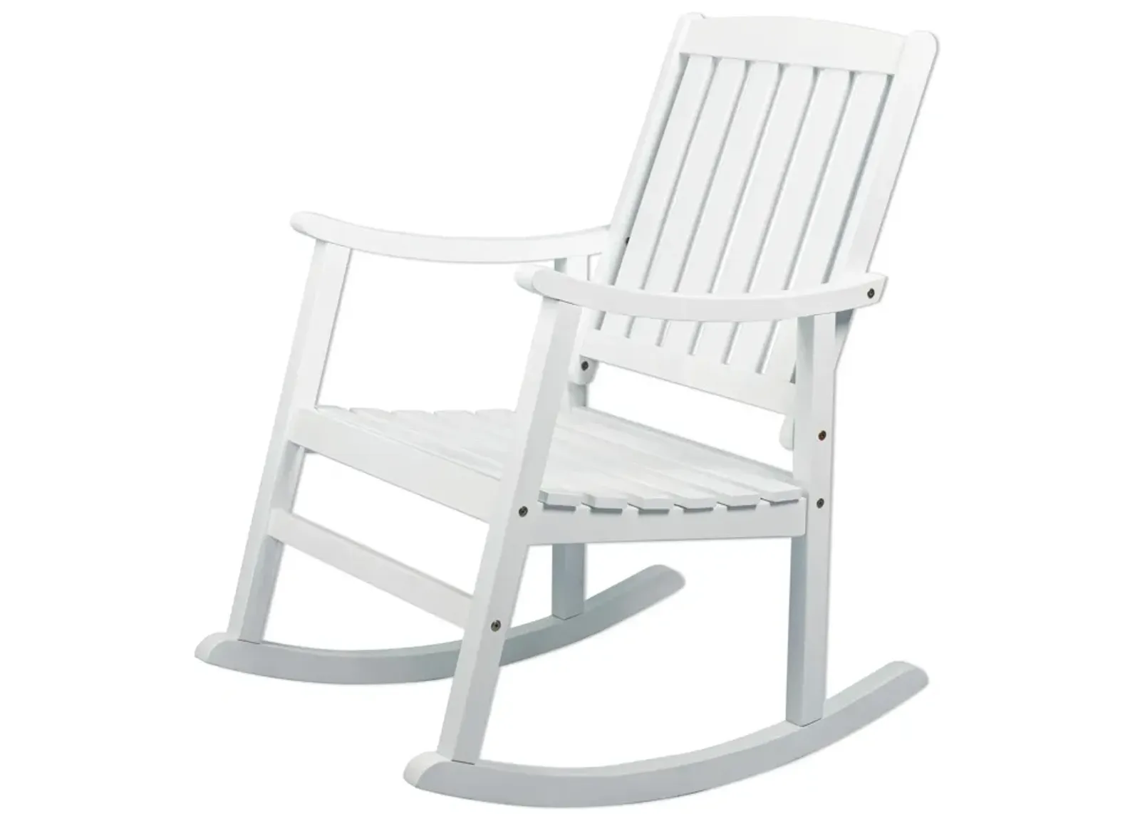 Penny Classic Slat Back Acacia Wood Patio Outdoor Rocking Chair