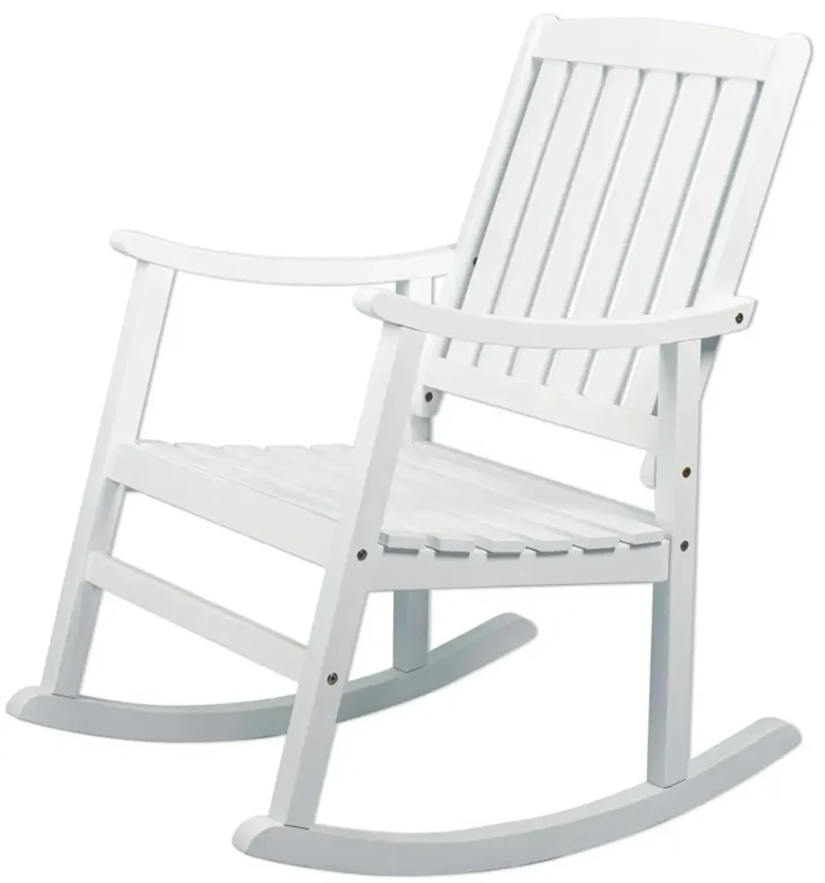 Penny Classic Slat Back Acacia Wood Patio Outdoor Rocking Chair