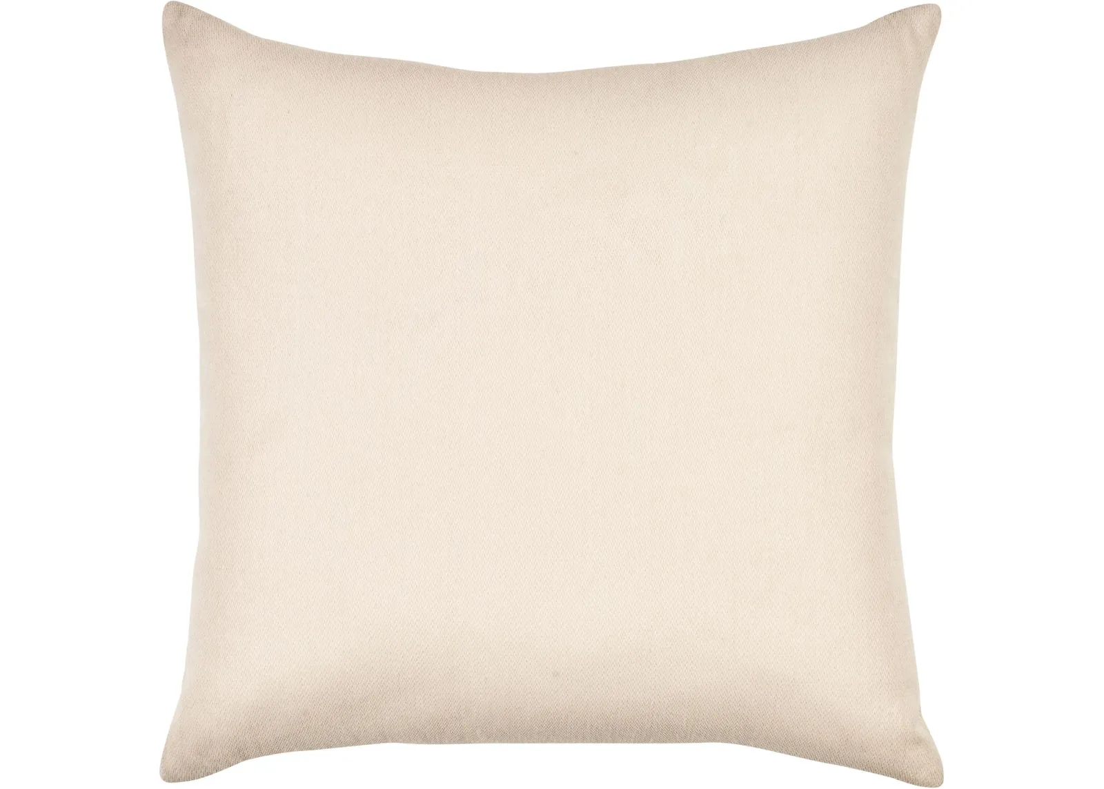 22" Ivory Solid Square Outdoor Patio Throw Pillow