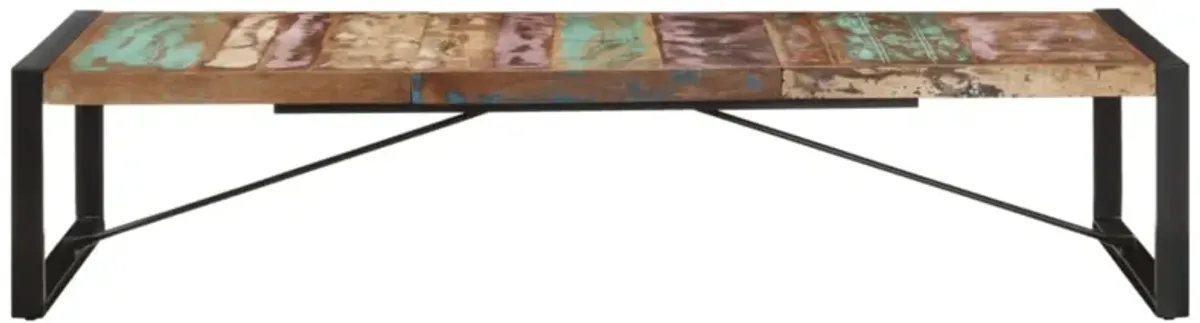 vidaXL Coffee Table 70.9"x35.4"x15.7" Solid Reclaimed Wood