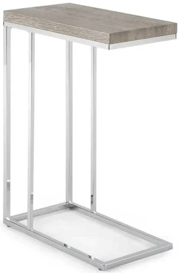 Lucia Chairside End Table, Brown