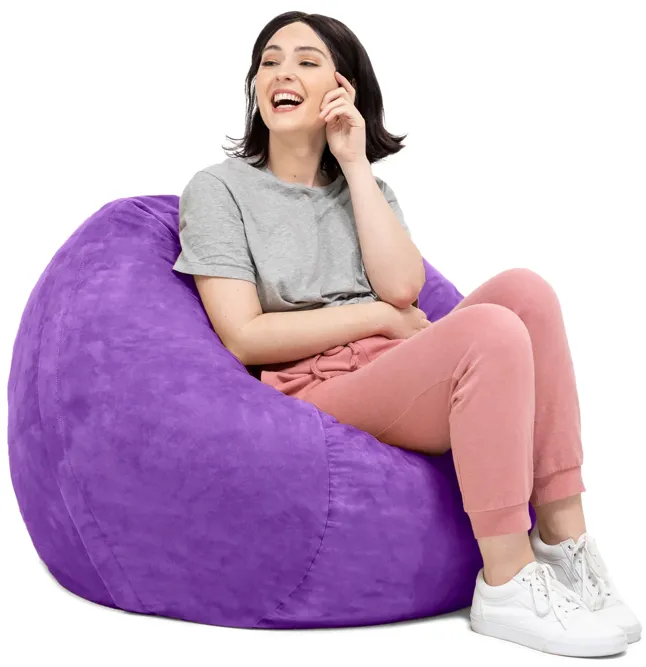 Jaxx Saxx 3 Foot Round Bean Bag w/ Removable Cover