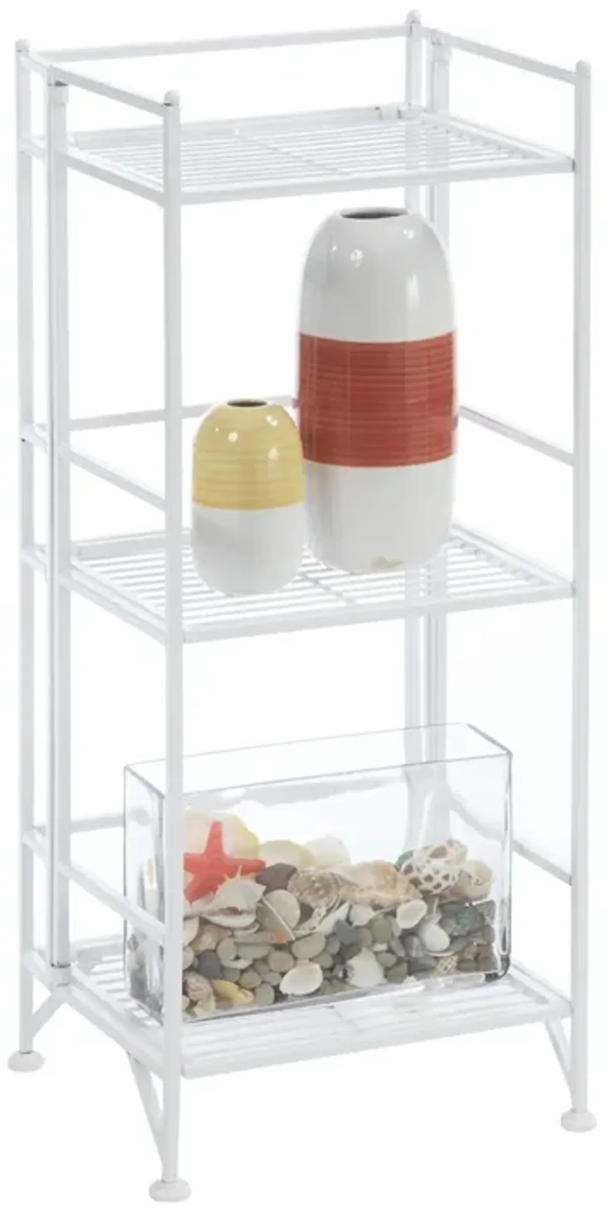 Xtra Storage 3 Tier Folding Metal Shelf