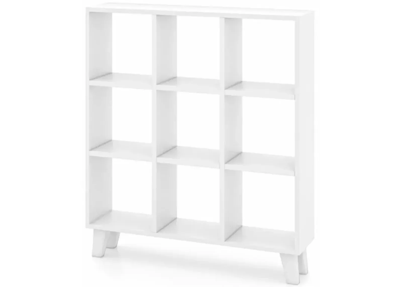 Hivvago 9-Cube Bookcase with 6 Removable Shelves and Raised Support Feet