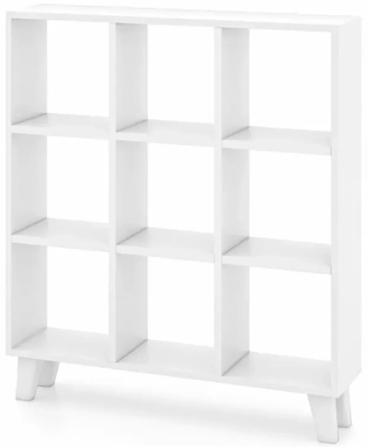 Hivvago 9-Cube Bookcase with 6 Removable Shelves and Raised Support Feet