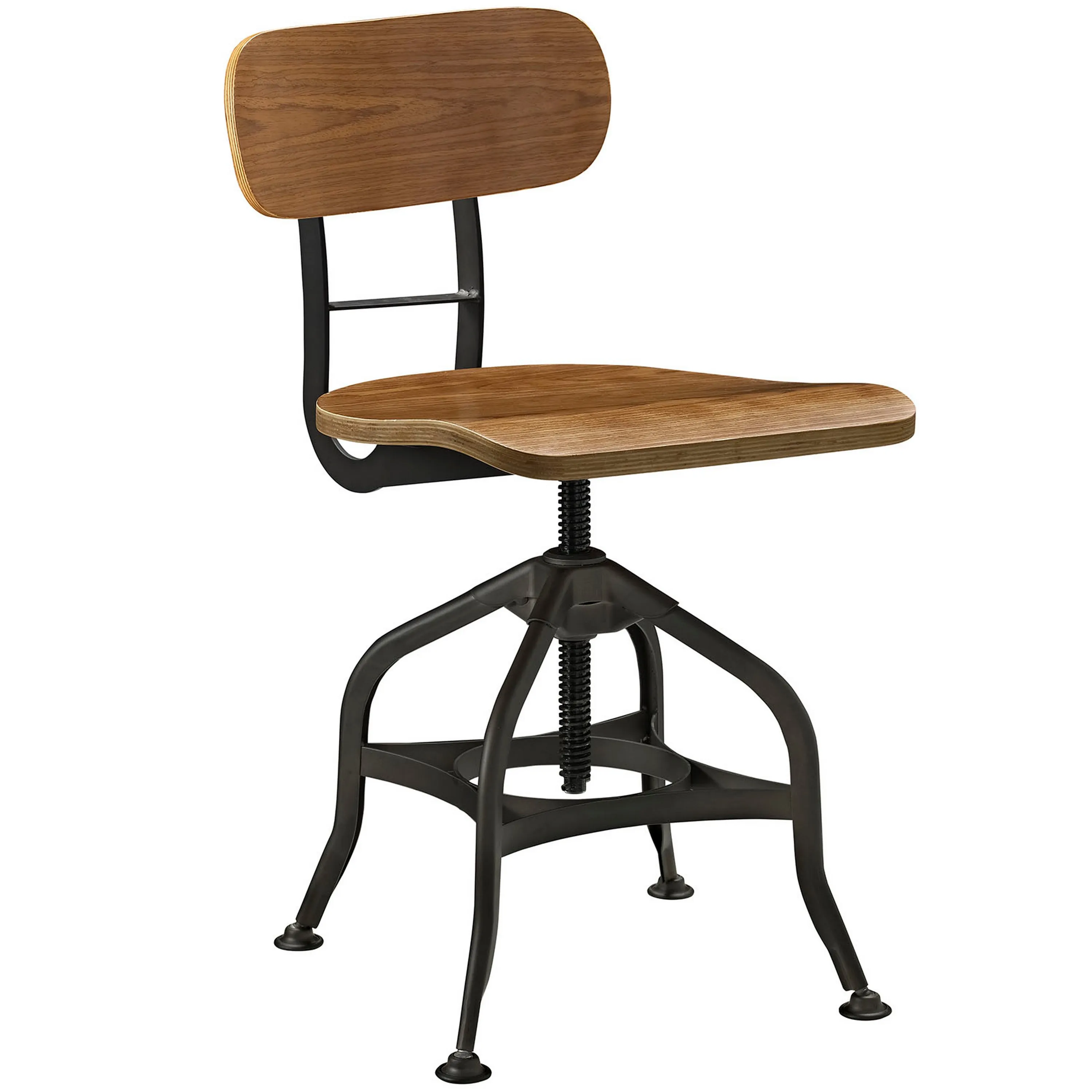 Brown Mark Wood Bar Stool-Benzara