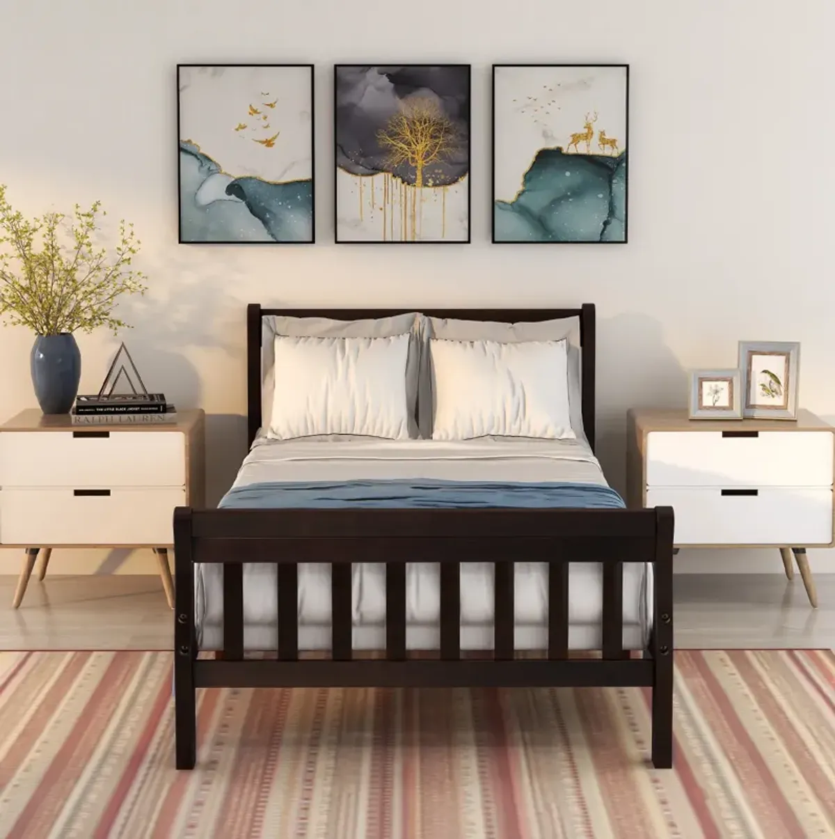 Merax Wood Platform Bed