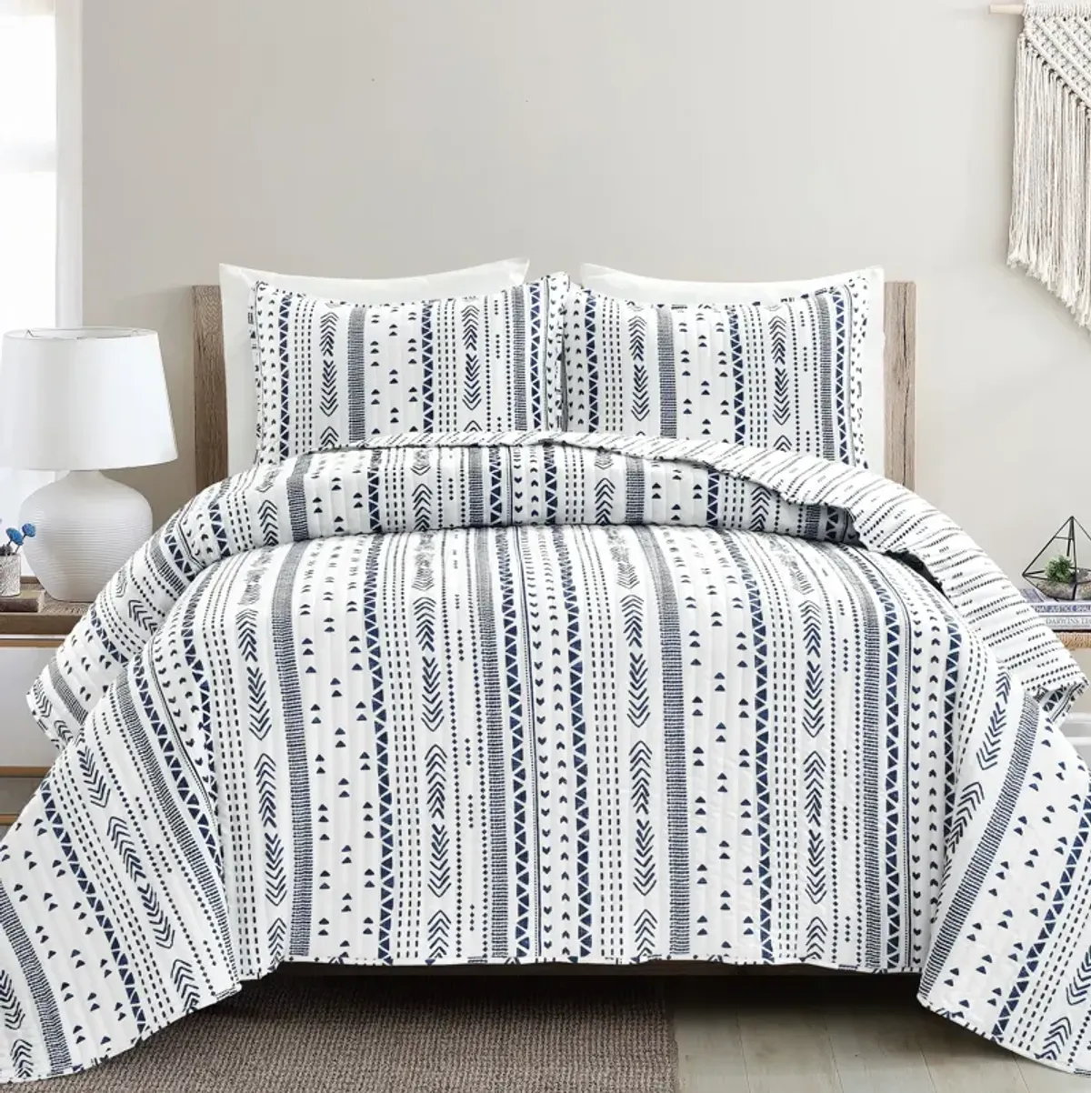 Hygge Stripe Quilt 3Pc Set