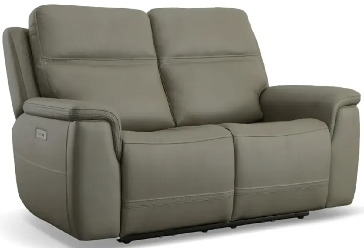 Sawyer Grey Power Reclining Loveseat