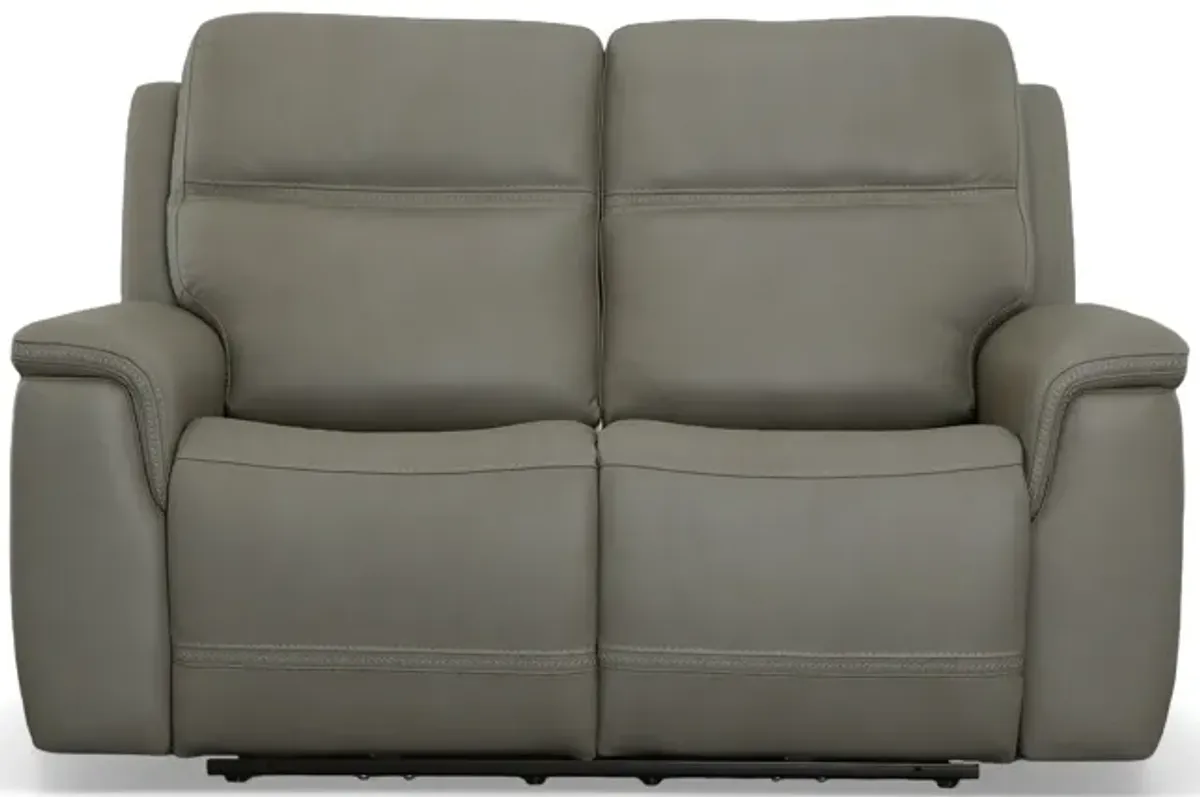 Sawyer Grey Power Reclining Loveseat