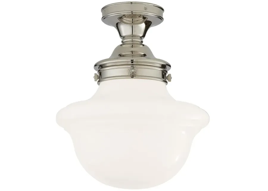 Edmond Flush Mount in Polished Nickel