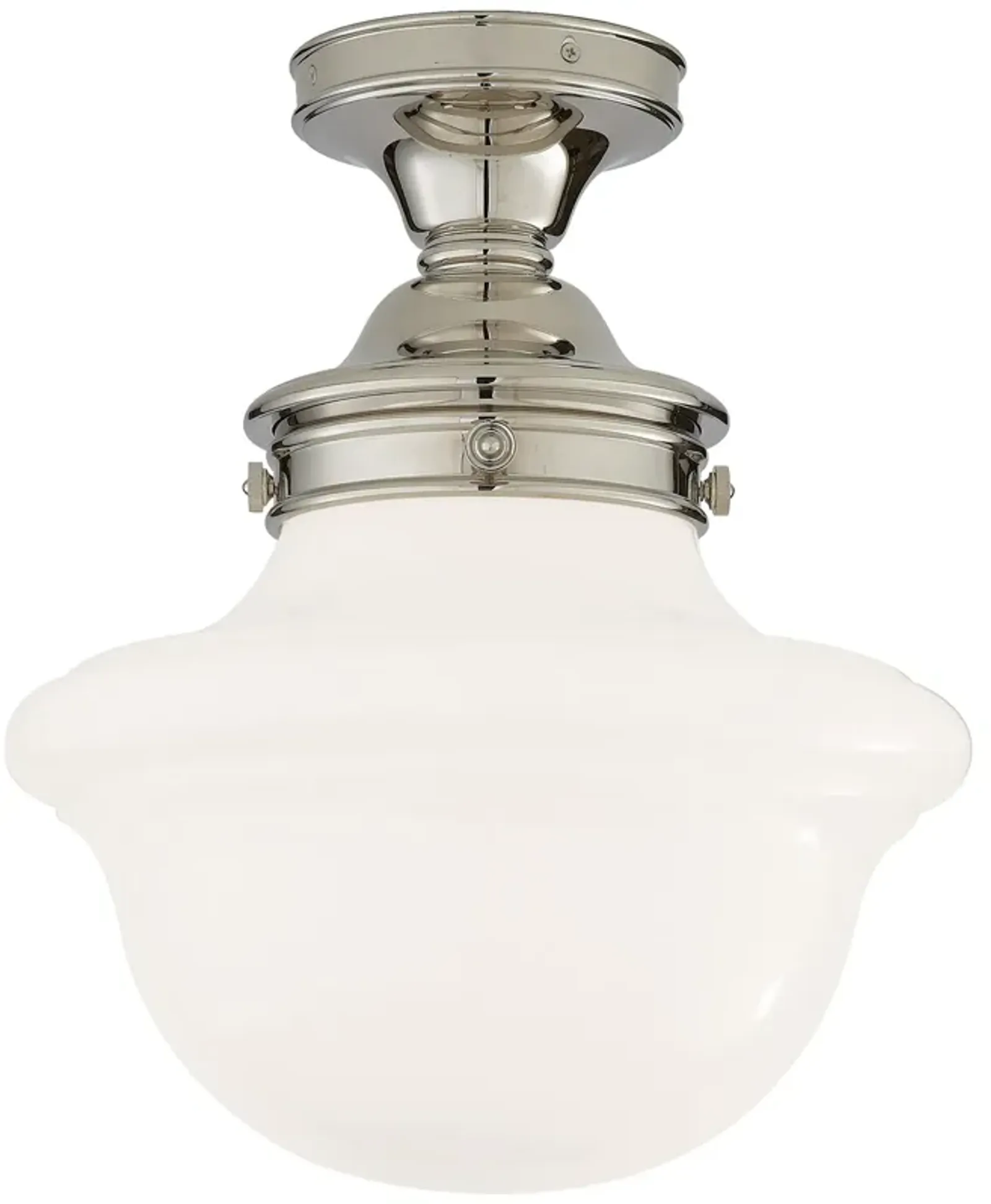 Edmond Flush Mount in Polished Nickel