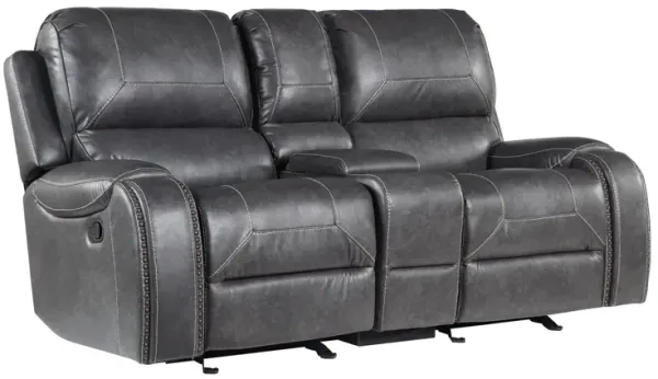 Keily Gray Glider Reclining Loveseat