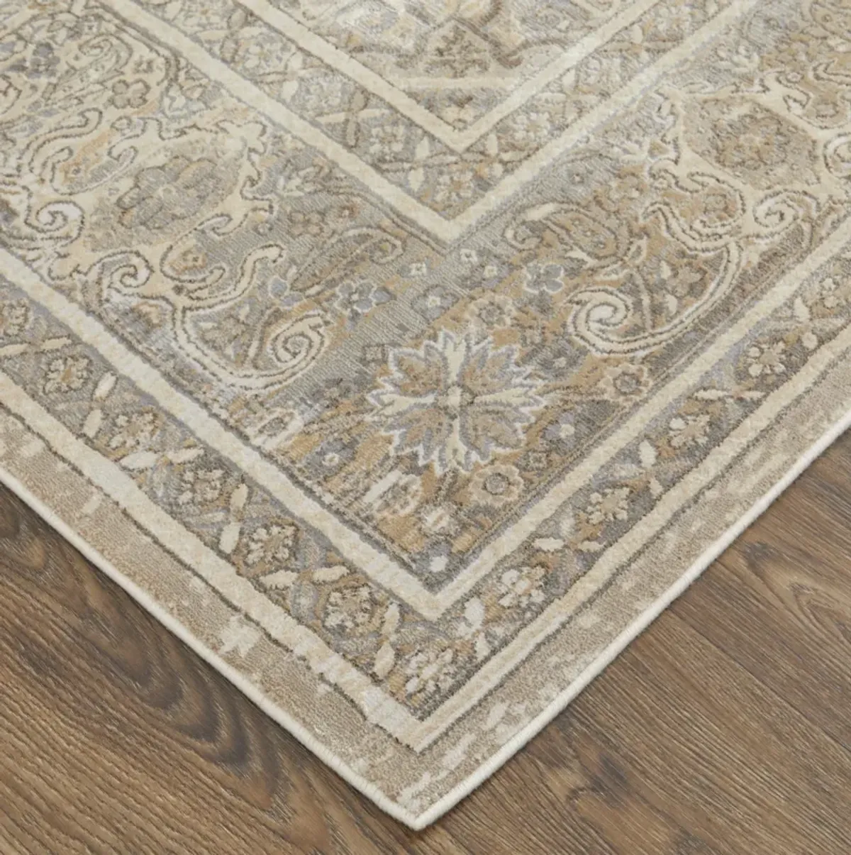 Celene 39KXF Tan/Brown/Ivory 2'6" x 8' Rug