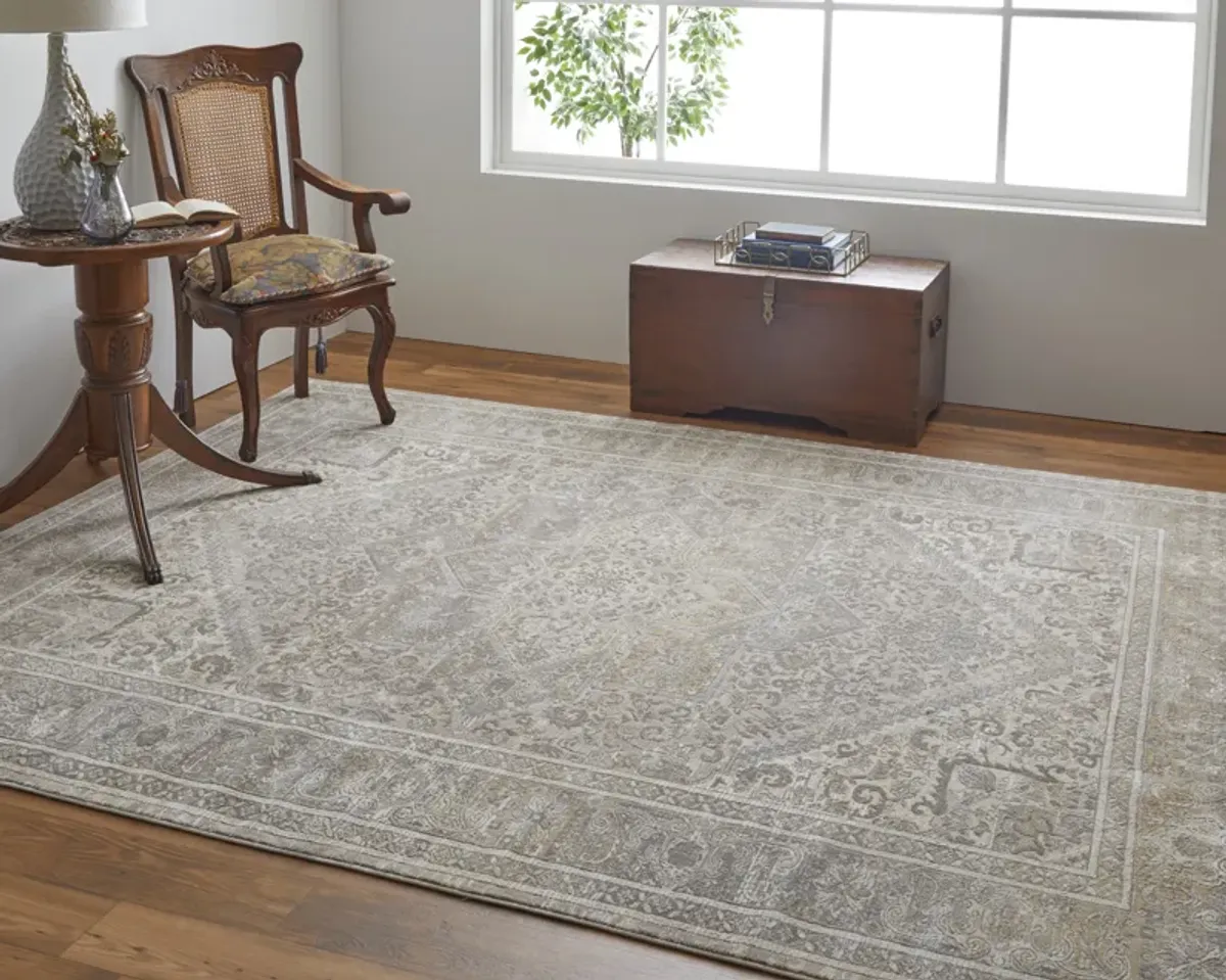 Celene 39KXF Tan/Brown/Ivory 2'6" x 8' Rug