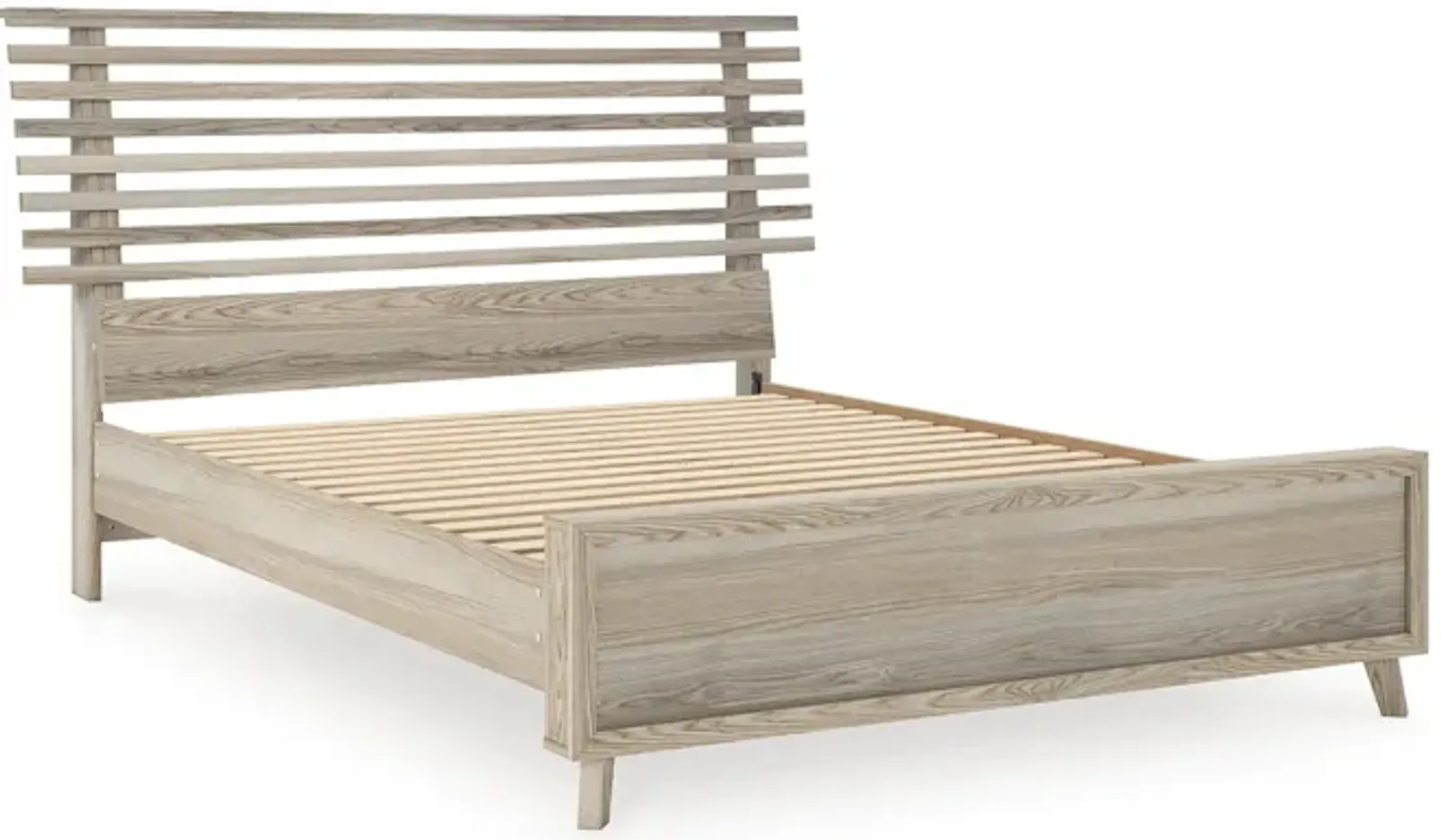 Hasbrick Queen Slat Panel Bed