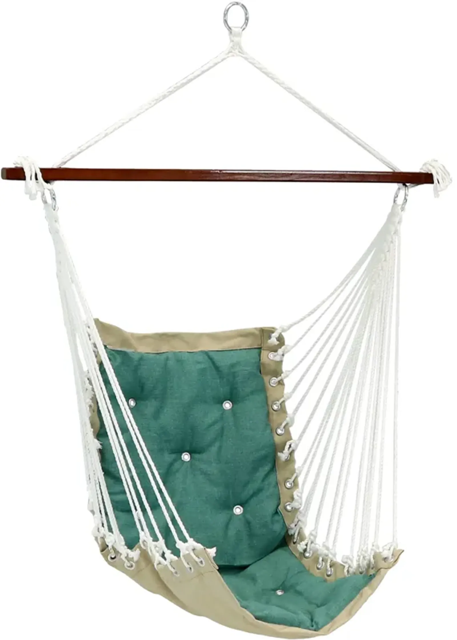 Sunnydaze Polyester Fabric Victorian Hammock Chair with Cushion