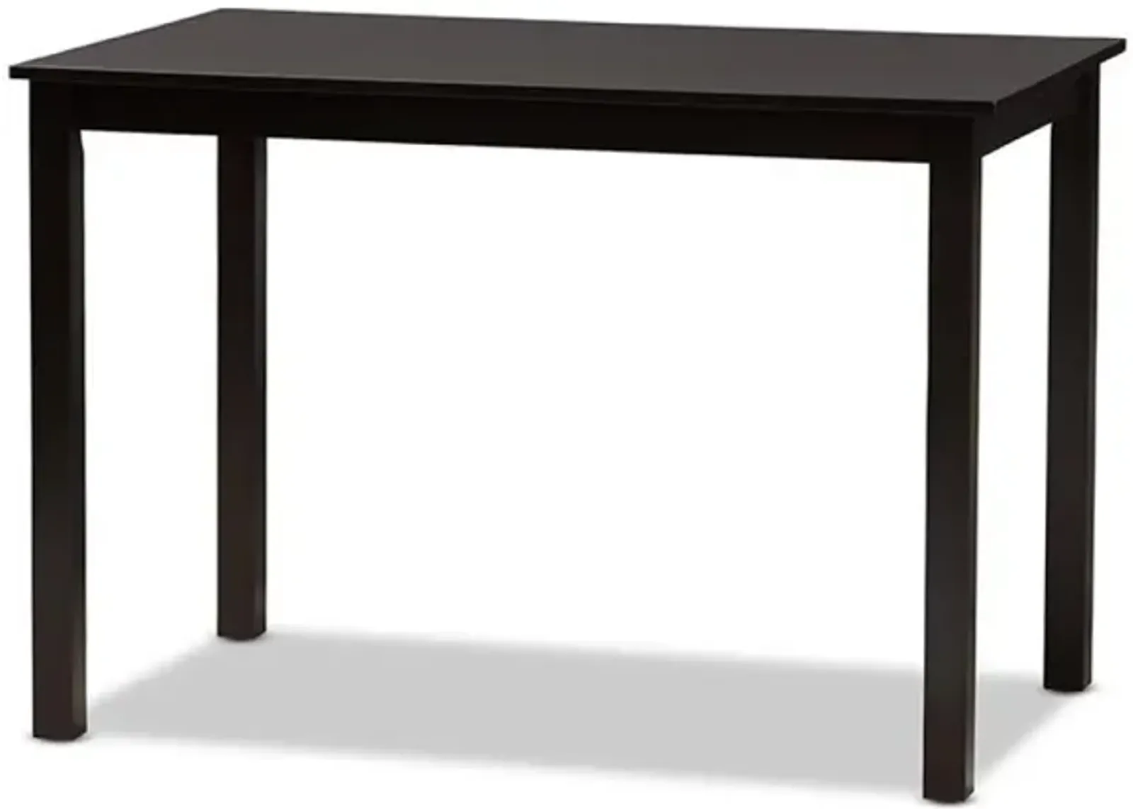 Baxton Studio Eveline Modern Espresso Brown Finished Wood 43-Inch Dining Table