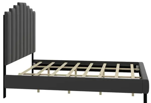 Pharsalia Tufted Upholstered Platform Bed With Headboard And Footboard 4