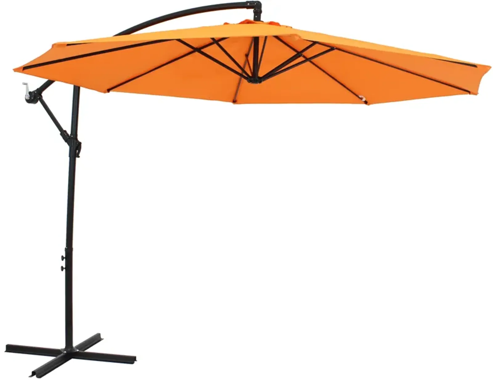 Sunnydaze 9.5 ft Cantilever Offset Patio Umbrella with Crank