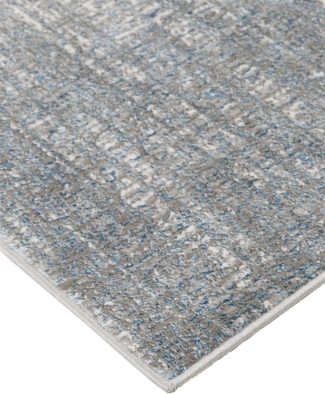 Azure 3413F White/Gray/Blue 2'10" x 7'10" Rug