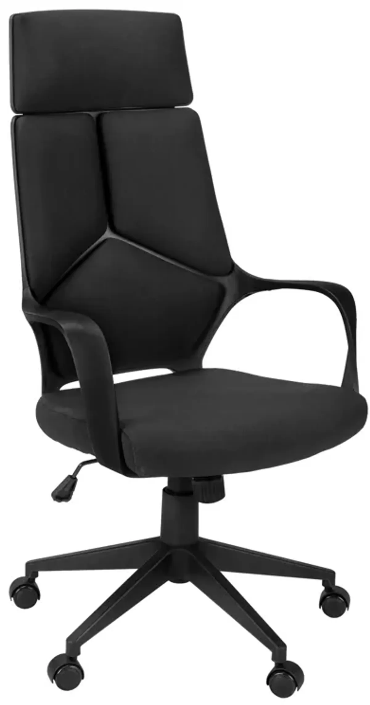 Monarch Specialties I 7272 Office Chair, Adjustable Height, Swivel, Ergonomic, Armrests, Computer Desk, Work, Metal, Fabric, Black, Contemporary, Modern