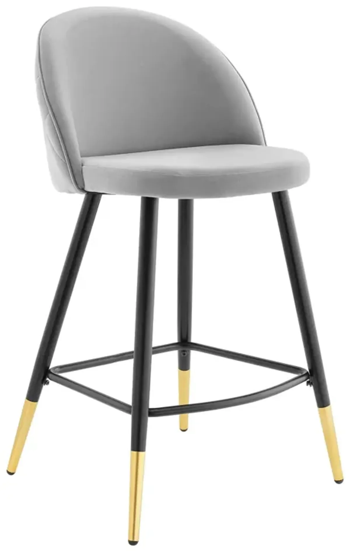 Cordial Performance Velvet Counter Stools - Set of 2