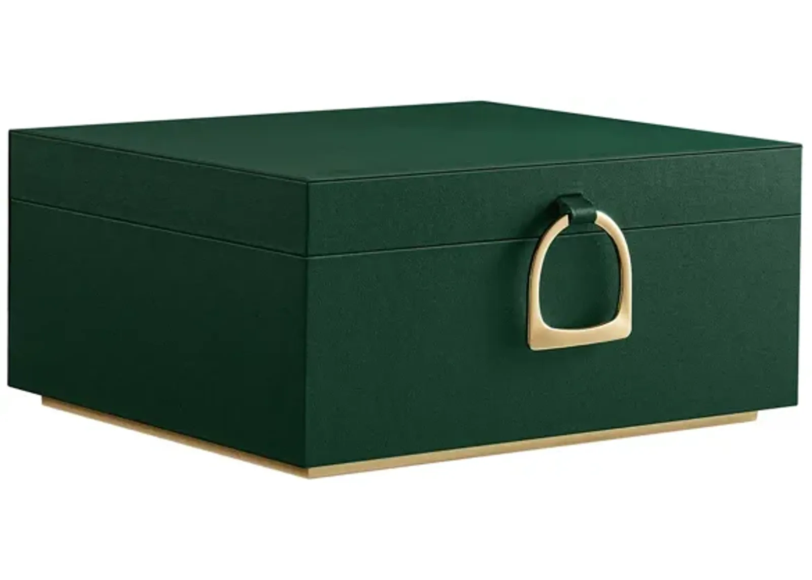 2-Layer Jewelry Box with Handle for Stylish and Portable Storage