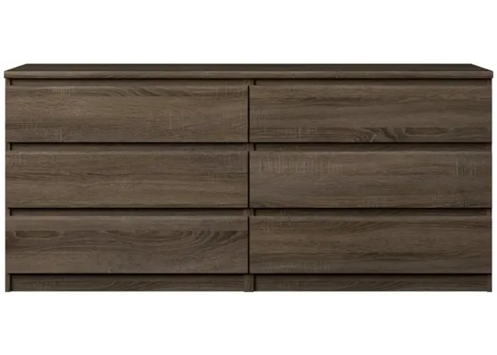 Tvilum Scottsdale 6 Drawer Double Dresser, Truffle