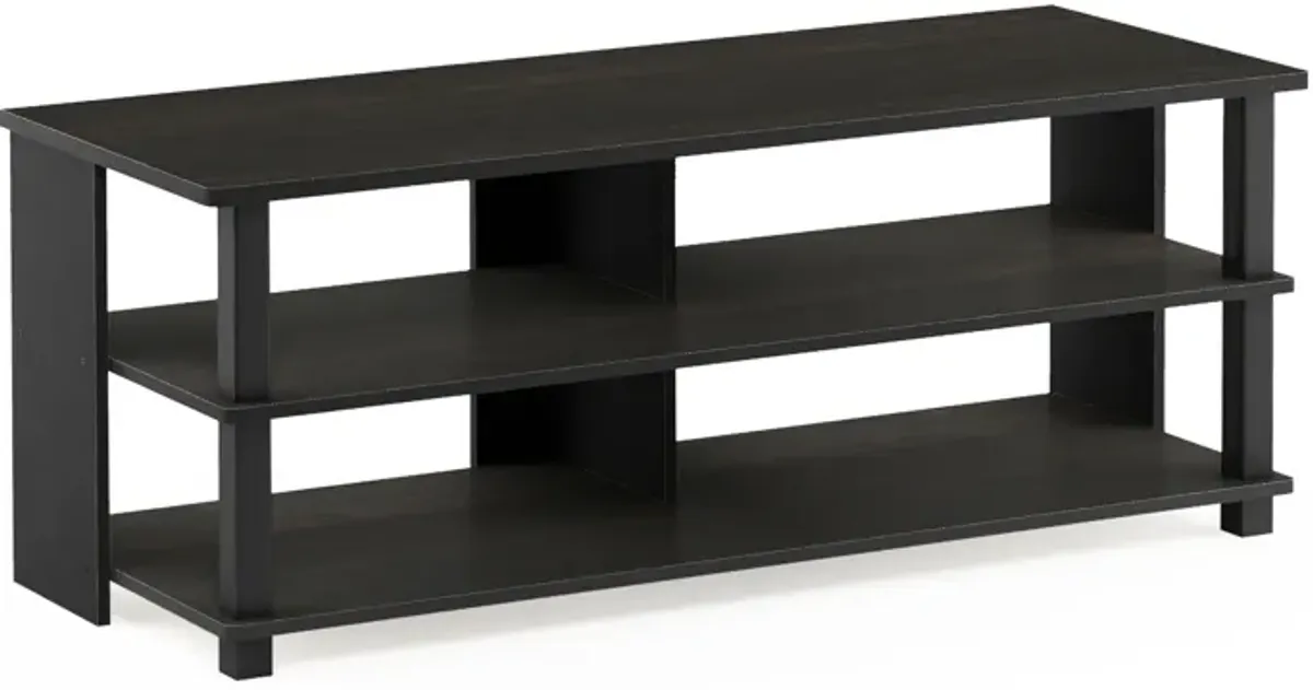 Furinno Furinno Sully 3-Tier TV Stand for TV up to 50, Espresso/Black, 17077EX/BK