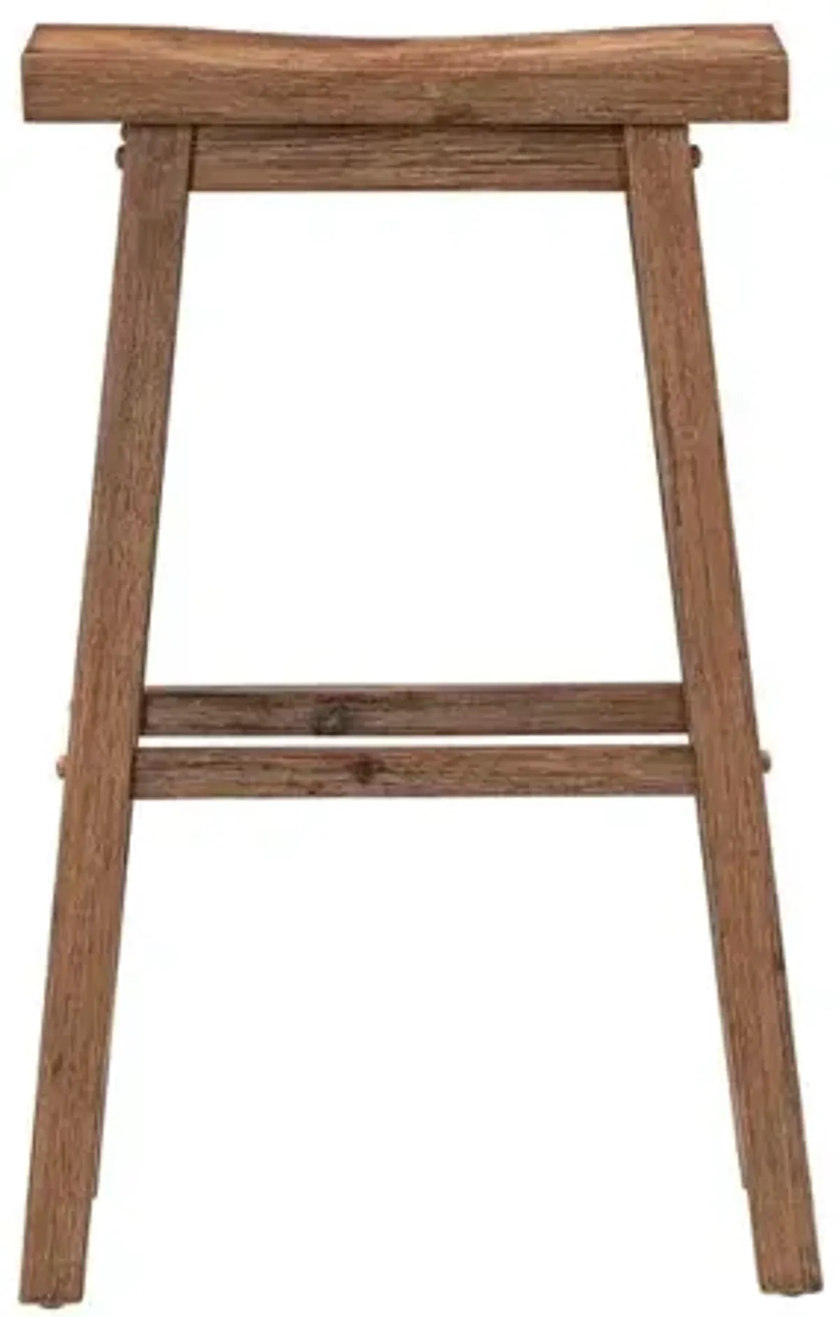 Boraam Sonoma Backless Saddle Bar Stool - Barnwood Wire-Brush