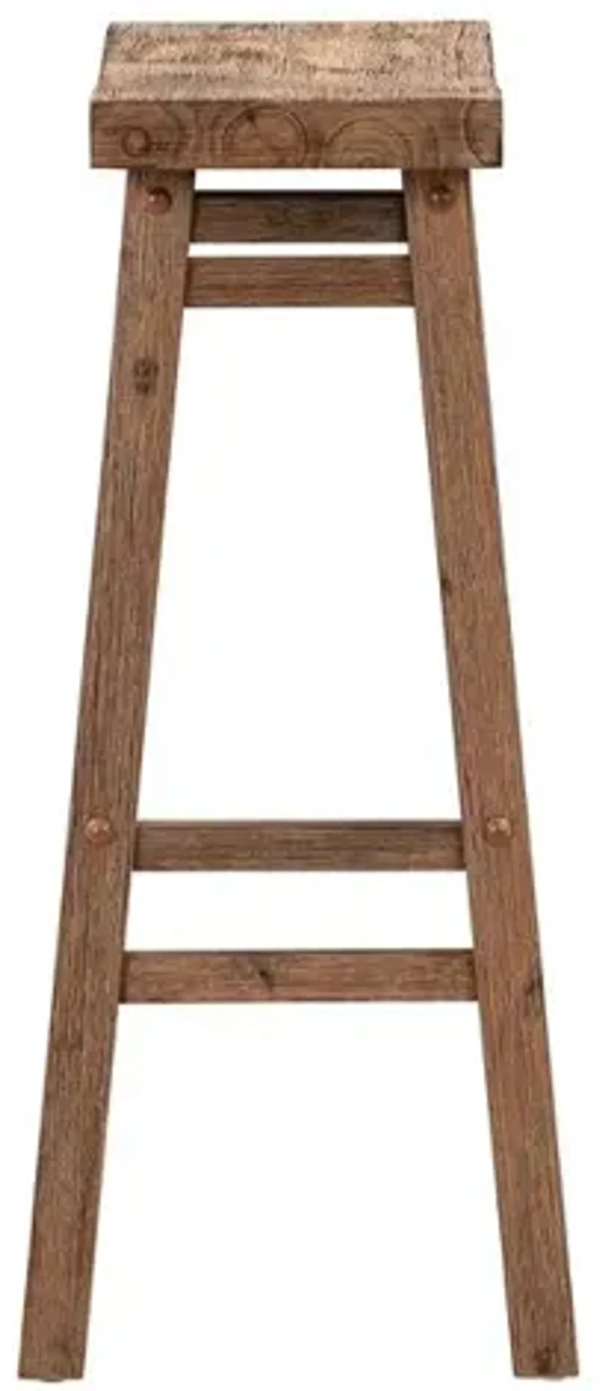 Boraam Sonoma Backless Saddle Bar Stool - Barnwood Wire-Brush