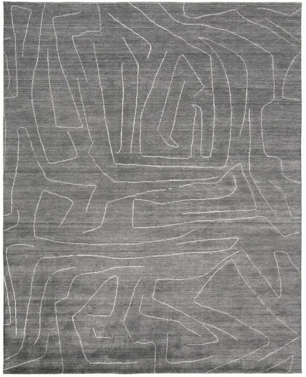 Lennox 8698F Gray/Ivory 8' x 10' Rug