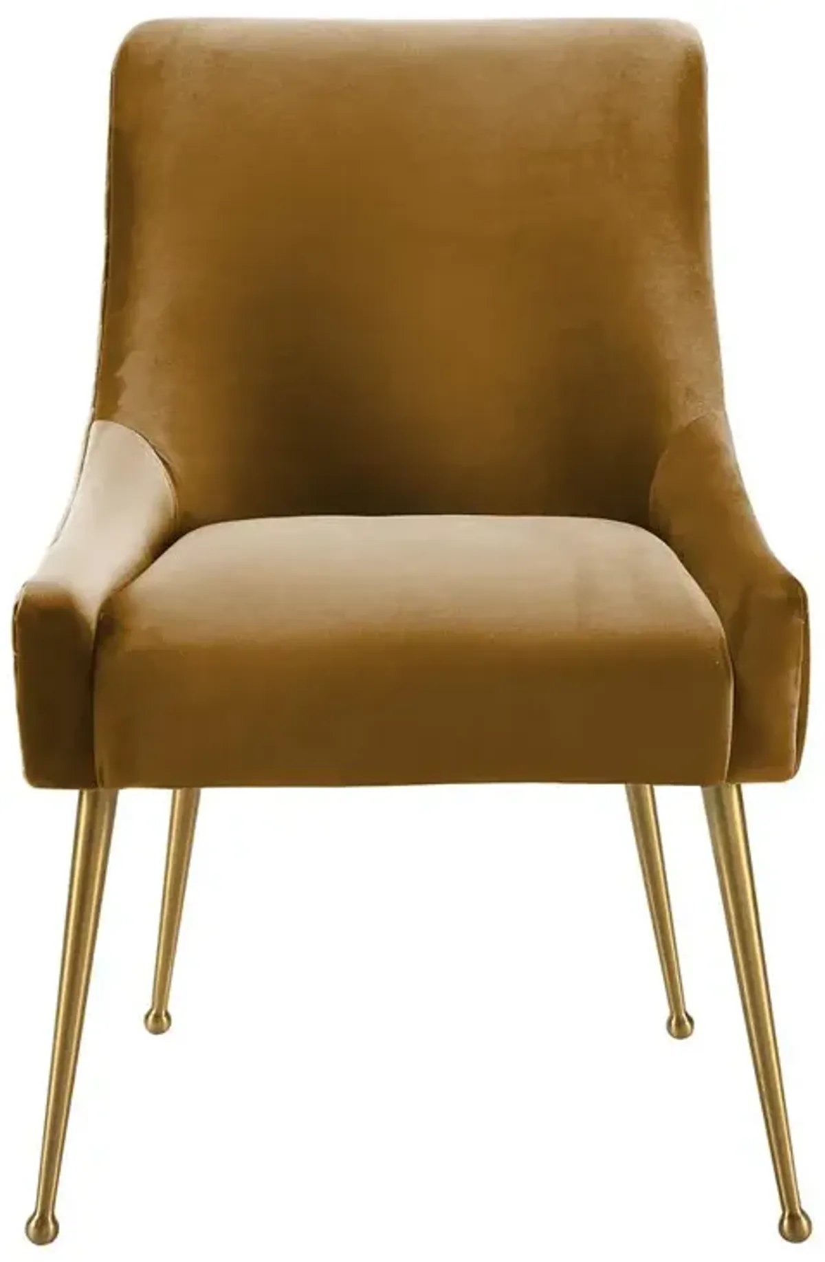 Belen Kox Luxe Cognac Velvet Side Chair, Belen Kox