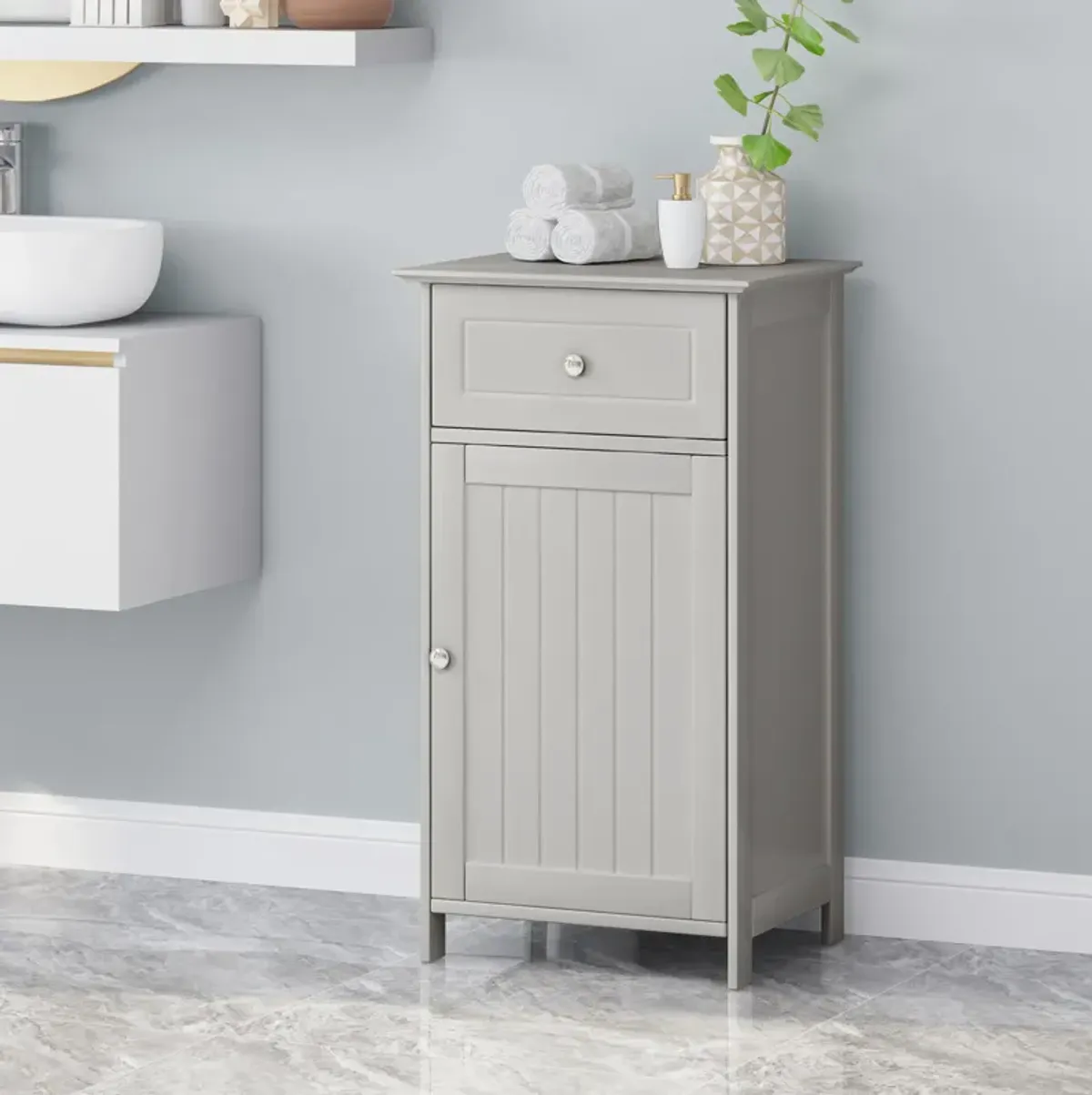 Merax Modern Bathroom Linen Cabinet