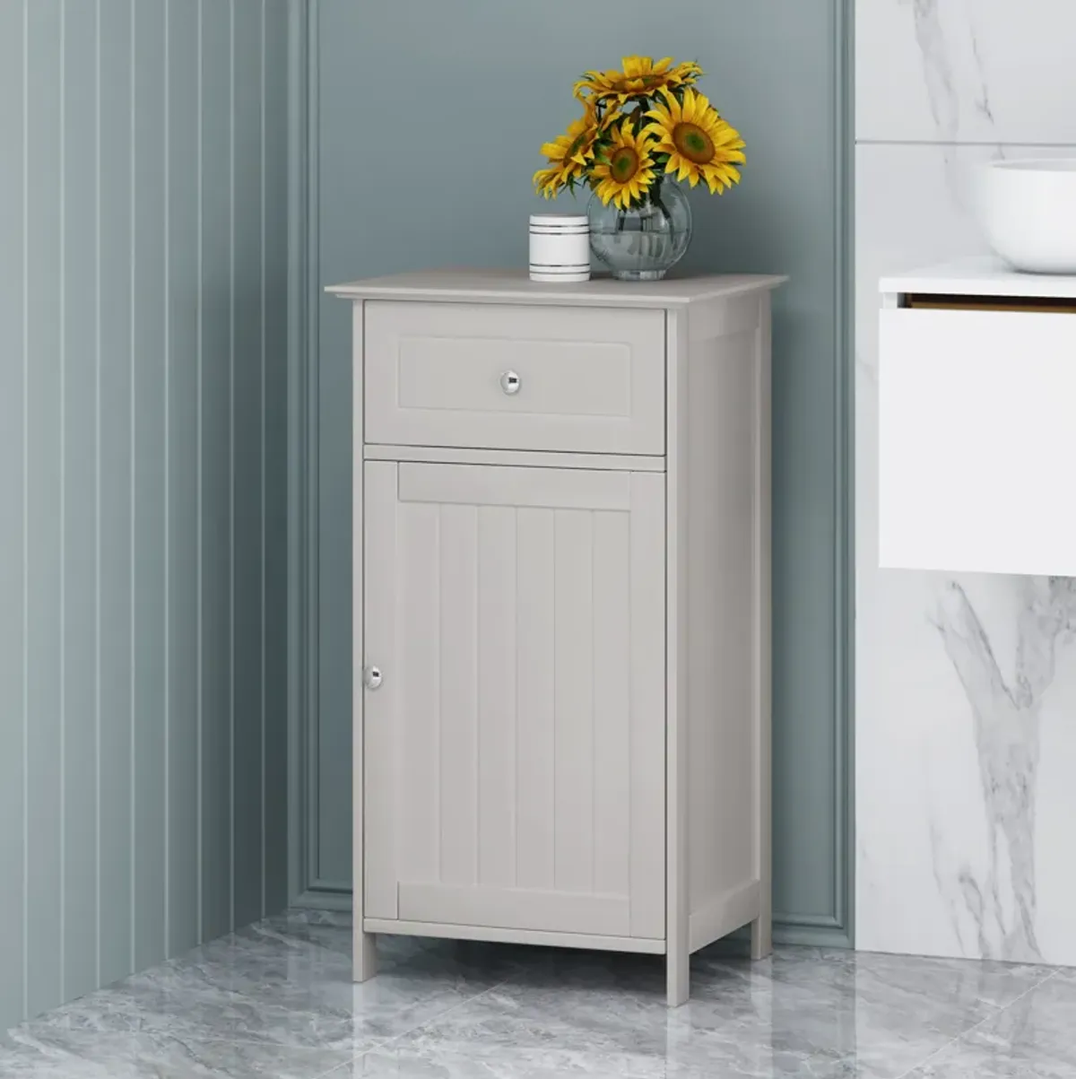 Merax Modern Bathroom Linen Cabinet