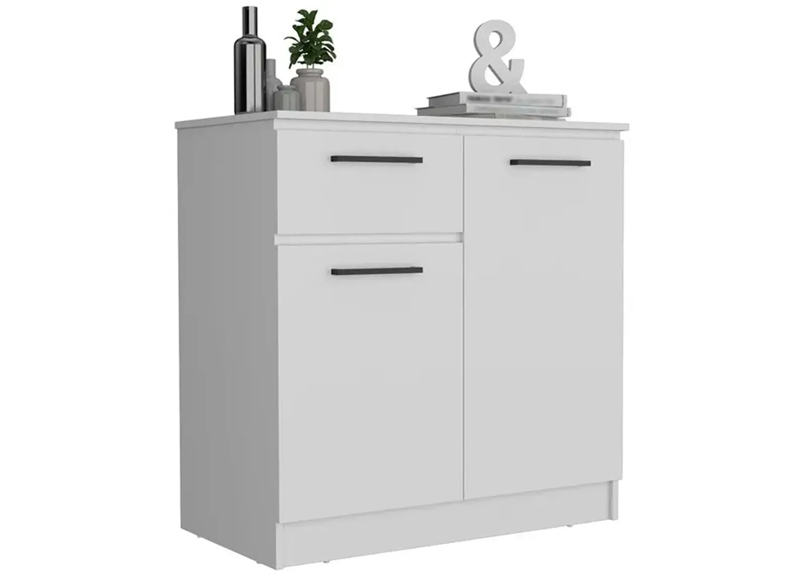 Orleans Dresser with 2-Door and Single Drawer, White