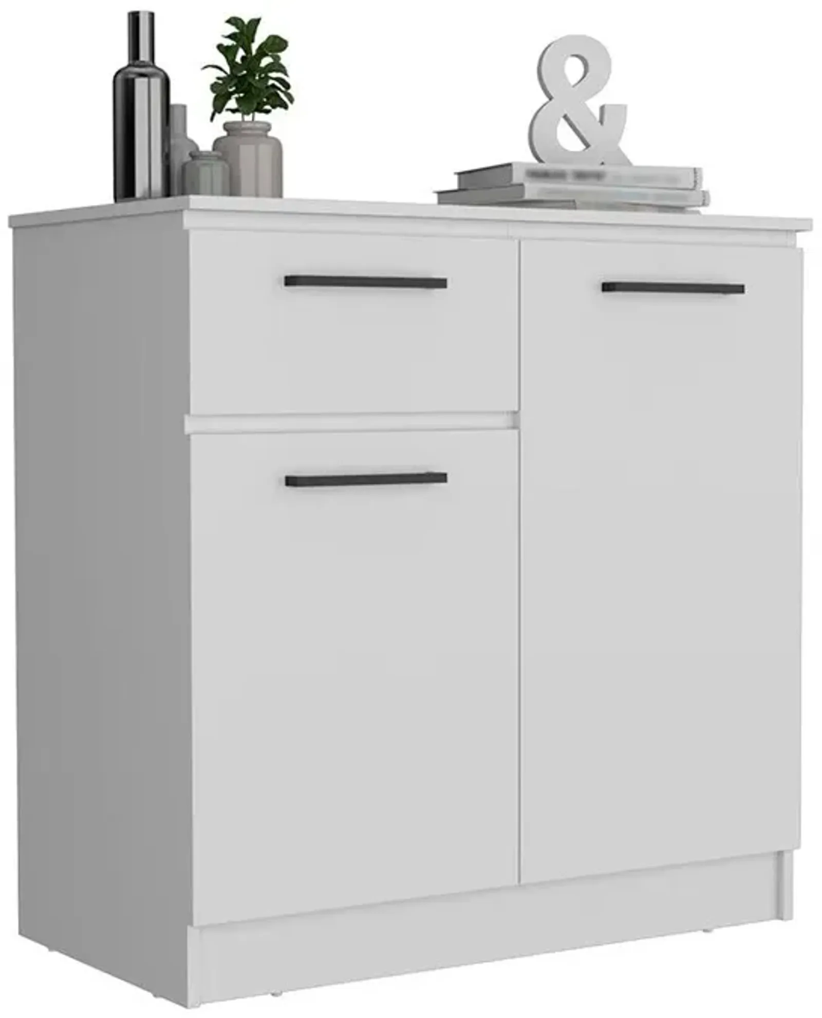 Orleans Dresser with 2-Door and Single Drawer, White