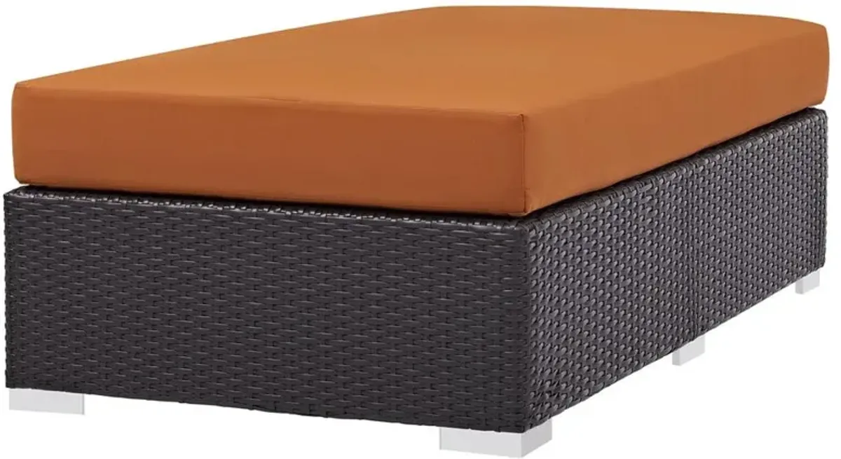 Modway Convene Outdoor Patio Fabric Rectangle Ottoman