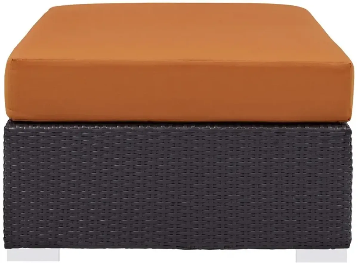 Modway Convene Outdoor Patio Fabric Rectangle Ottoman