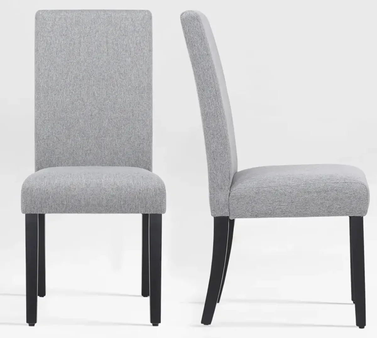 WestinTrends Upholstered Linen Fabric Dining Chair (Set of 2)