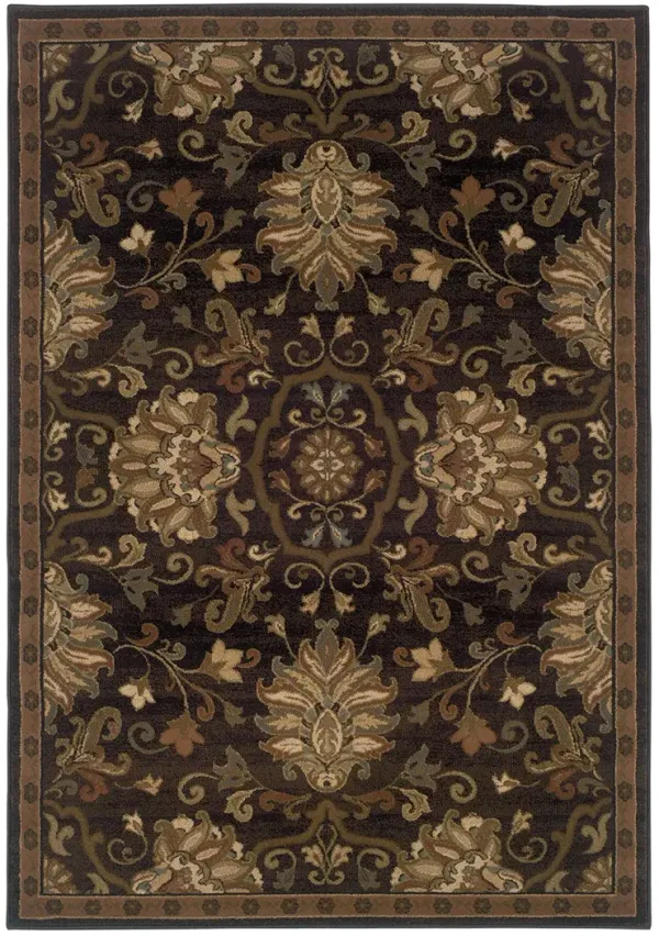 Hudson 3'10" x 5'5" Brown Rug