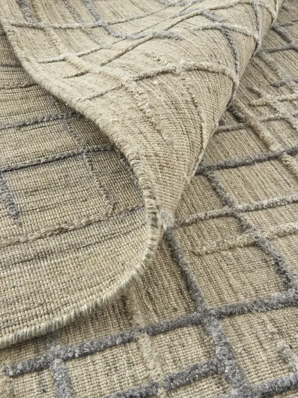 Kirkwood T8001 Beige/Silver 9' x 12' Rug By Thom Filcia