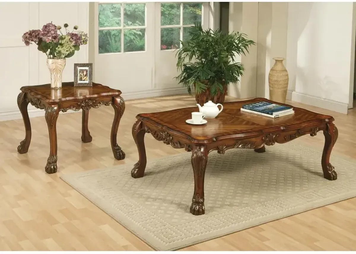 Acme Furniture Coffee Table (Rectangular), Cherry Oak 12165