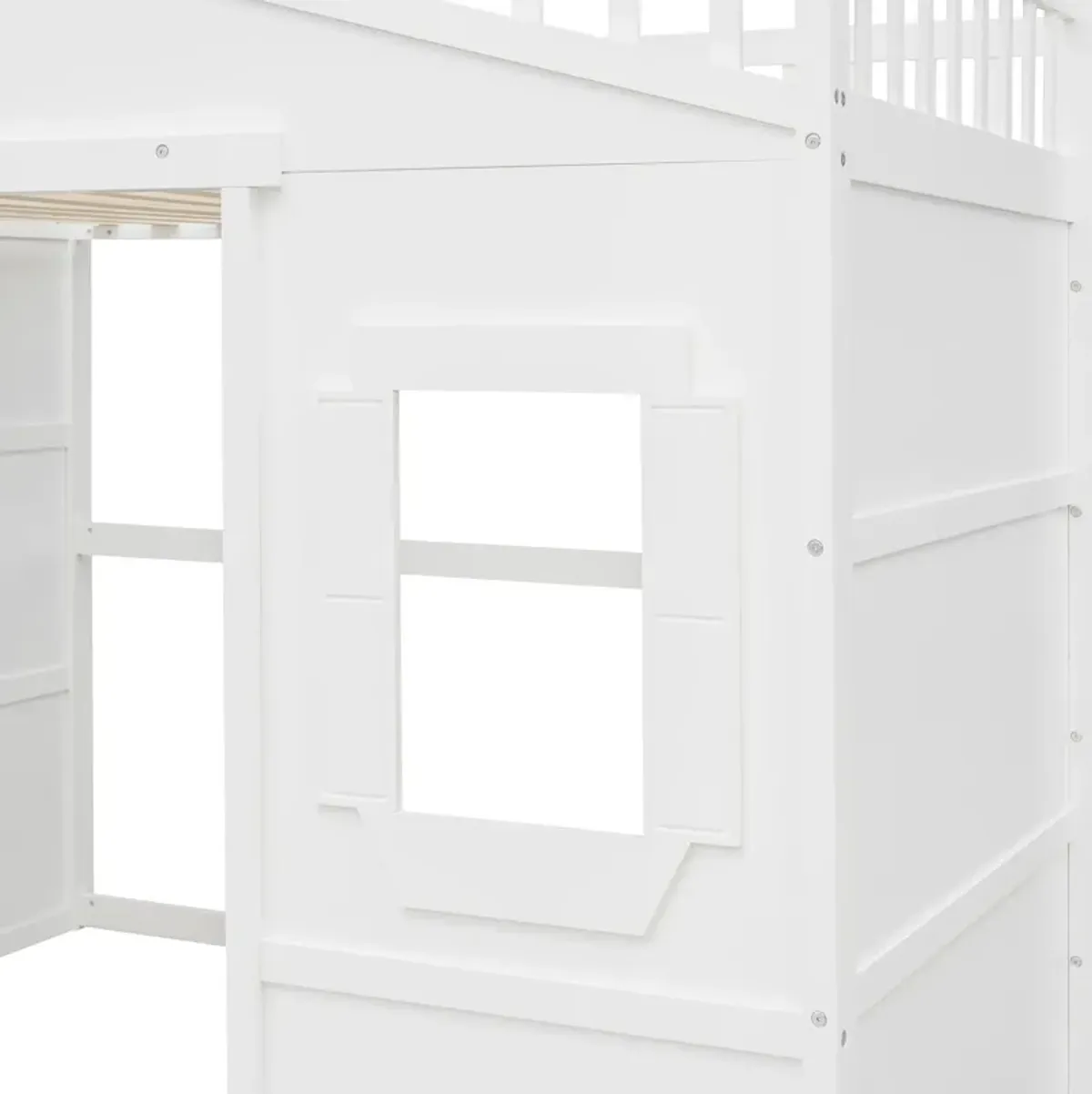 Merax House Loft Bed with Ladder