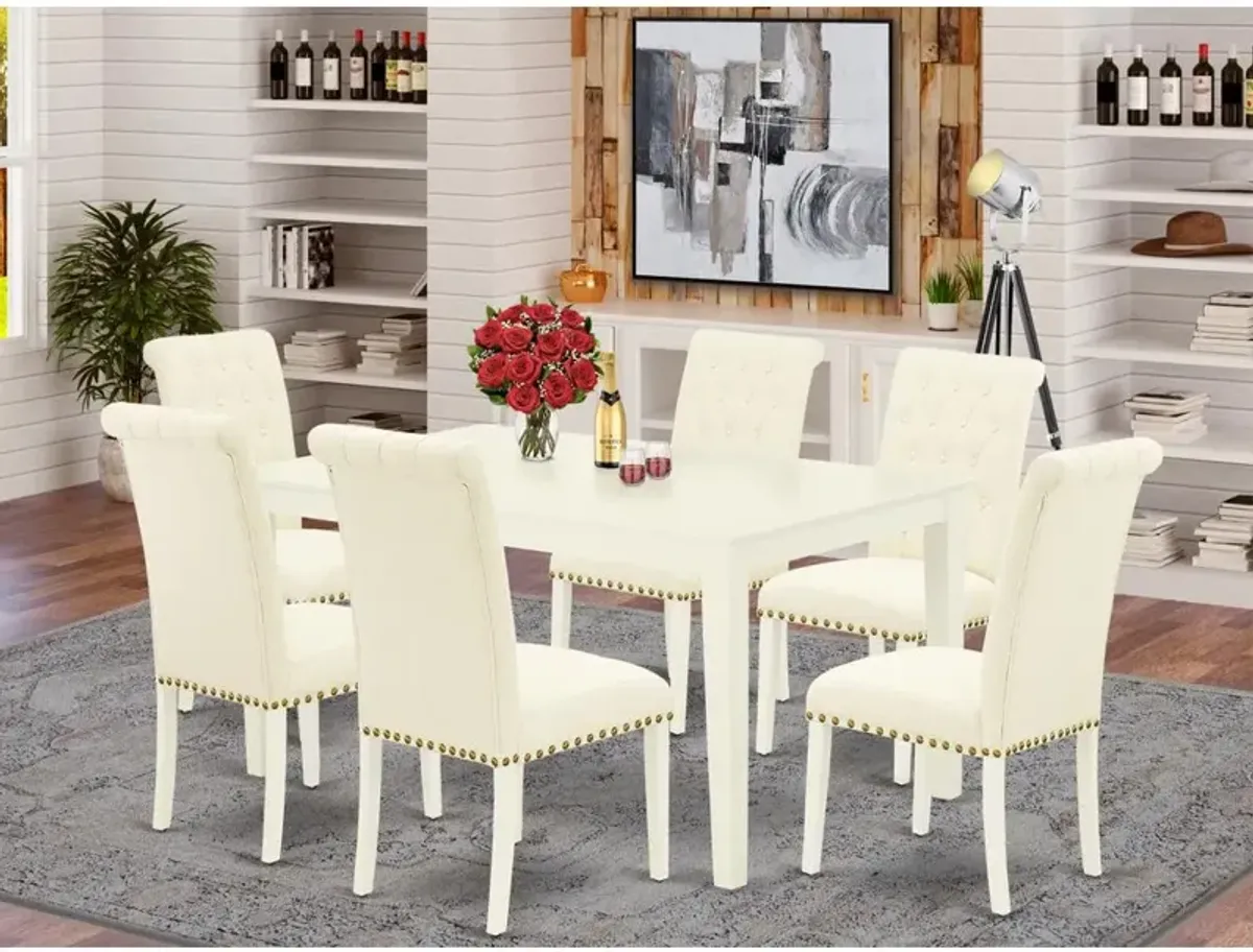 Dining Room Set Linen White