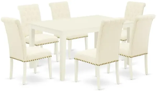 Dining Room Set Linen White